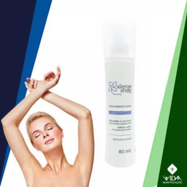 Alergoshop Desodorante Spray Feminino 80ml Imagem de Alergoshop Desodorante Spray Feminino 80ml